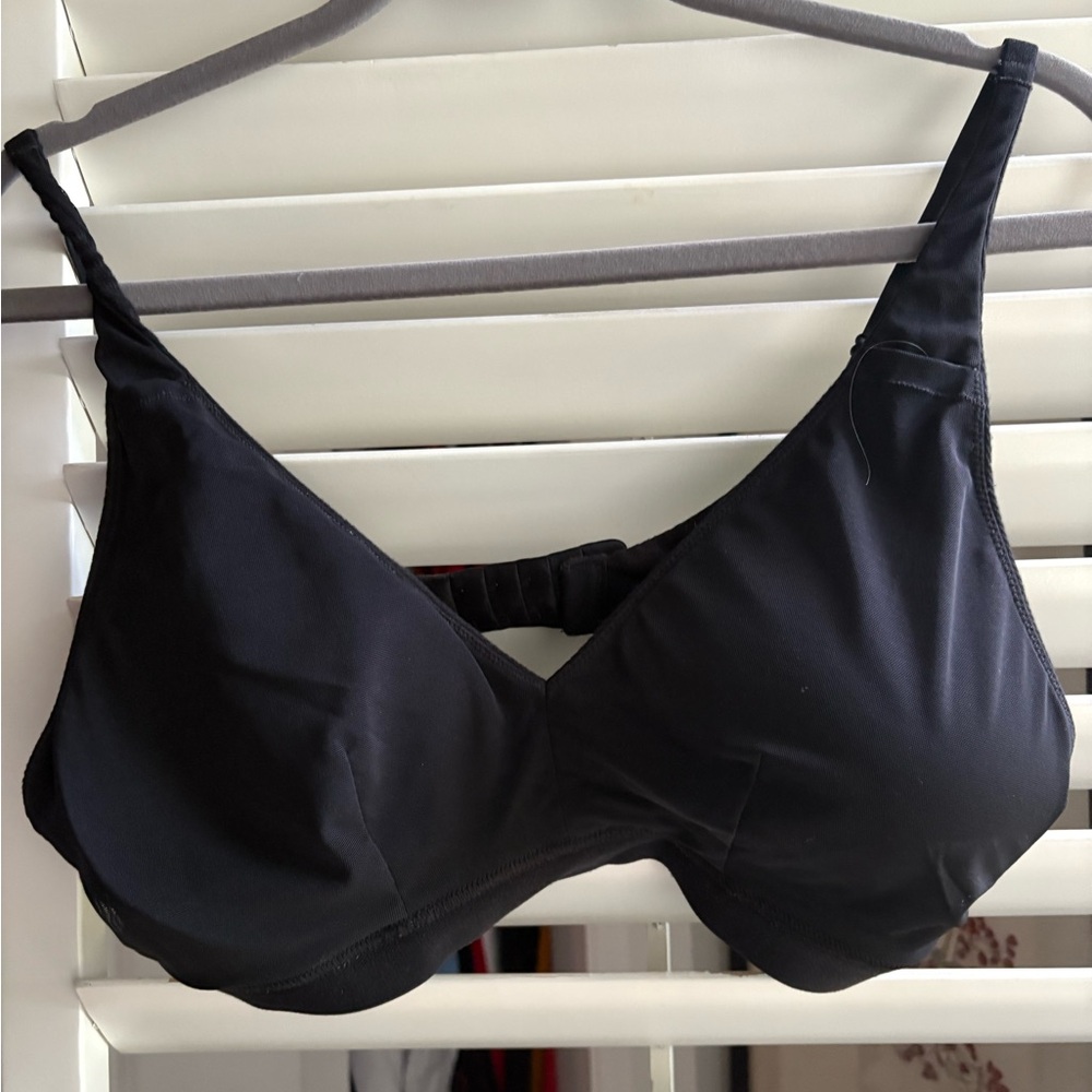 Knix Black Modal Bra with Logo Rib
